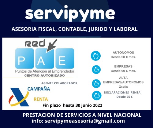 Servipyme: Asesoria fiscal, contable, laboral y juridica  en Madrid