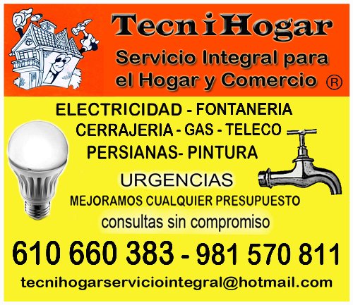 Tecnihogar Servicio Integral Para El Hogar Y Comercio: Electricidad, fontaneria, gas y reformas en general  en Santiago de Compostela A Coruña