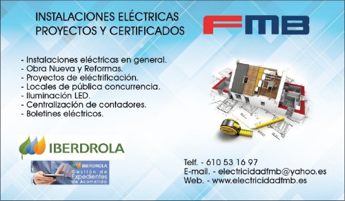 Electricidad Fmb: Instalaciones eléctricas, proyectos y certificados  en VALENCIA Valencia