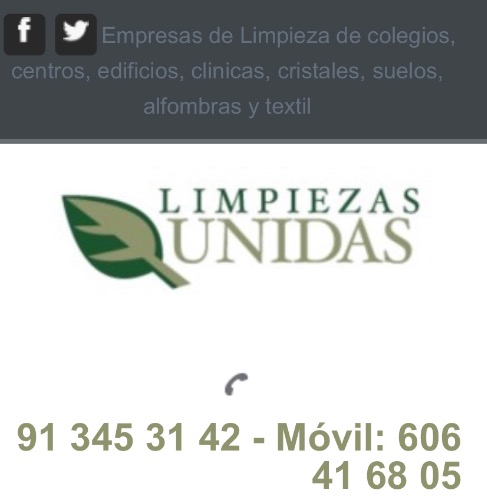 Limpiezas Unidas: Empresa de limpiezas  en Madrid