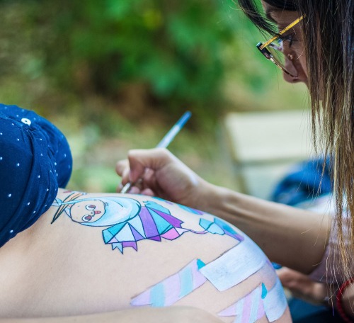 La Que Pinta: Belly painting para embarazadas y murales  en Badalona Barcelona