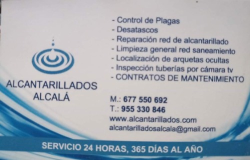 Alcantarillados Alcalá: Limpieza y mantenimiento del alcantarillado  en Alcalá de Guadaíra Sevilla