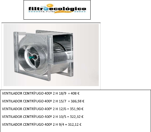 Trabajo4 Filtroecologico - Autonomo especialista ventilación industrial  en CORIA DEL RIO Sevilla