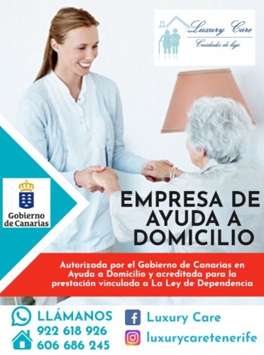 Trabajo1 Ayuda a domicilio  en San Cristóbal de La Laguna Santa Cruz de Tenerife - Luxury Care, S.l.