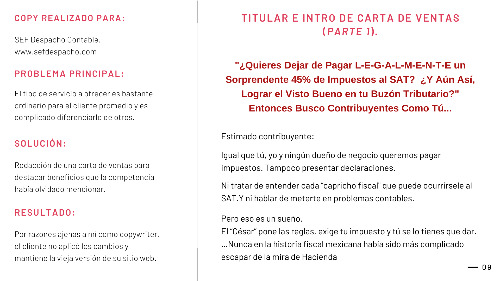 Trabajo1 Copywriter de respuesta directa  en Veracruz - Marco Martínez