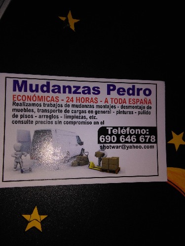 Trabajo2 Mudanzastranseconomico24h@gmail. Com - Pedro