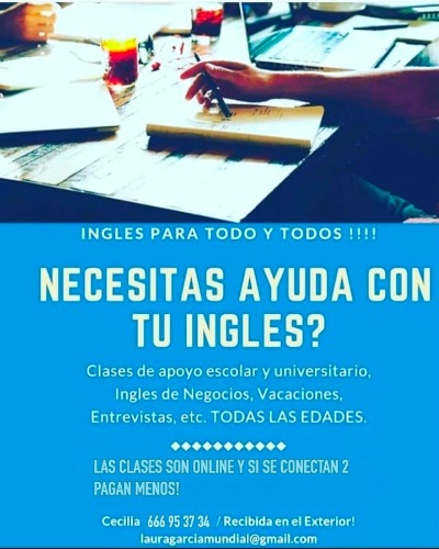 Trabajo1 Docente/ traductora de inglés, marketing y publici  en Valencia - Cecilia Laura García