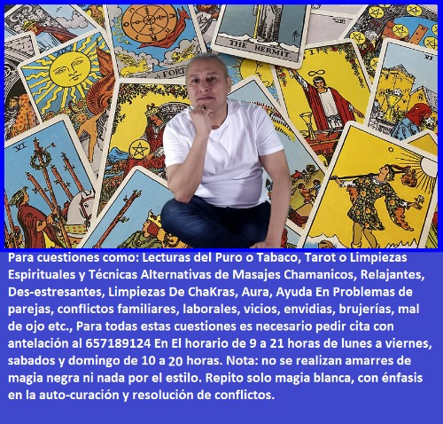 Trabajo3 Quiromasajista, chamanismo, leo el tarot y tabaco  en Valencia - Miguel Marin Veloza
