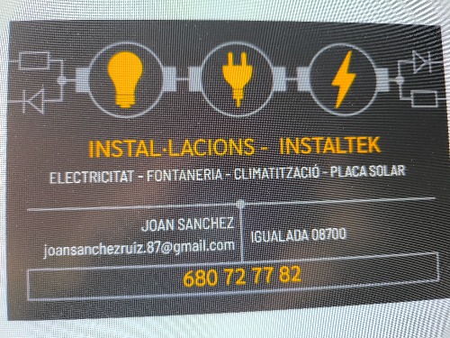 Trabajo1 Lampista  en Igualada Barcelona - Juan Sánchez Ruiz