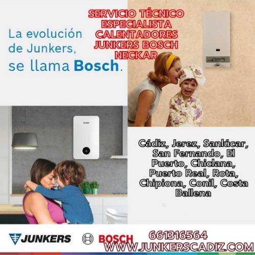 Trabajo2 Instalación y reparación calentadores de agua - Servicio Técnico Junkers Bosch Neckar Bahía De Cádiz, Campiña De Jerez Y Costa Noroeste