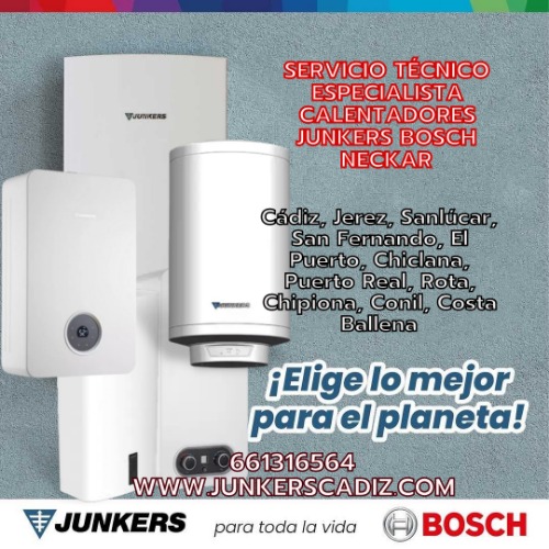 Trabajo3 Instalación y reparación calentadores de agua  en Cádiz - Servicio Técnico Junkers Bosch Neckar Bahía De Cádiz, Campiña De Jerez Y Costa Noroeste