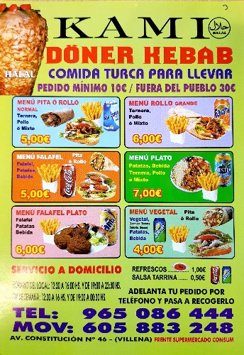 Trabajo4 Imran Asghar - Comida turka a domicilio  en VILLENA Alicante