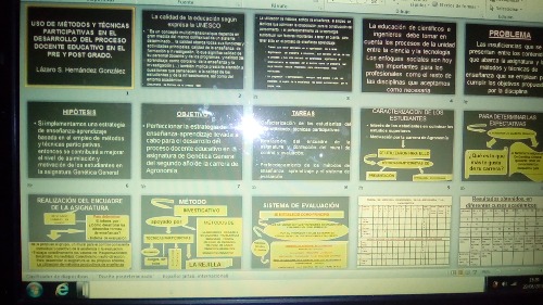 Trabajo2 Profesor orientador de tesis y proyectos de investigación en el área de educación superior, analista quimico en docencia de quimica organica y control - Lazaro