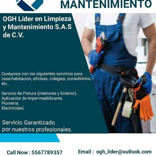 Trabajo4 Ogh Líder En Limpieza Y Mantenimiento Sas De Cv - Limpieza y mantenimiento  en Miguel Hidalgo