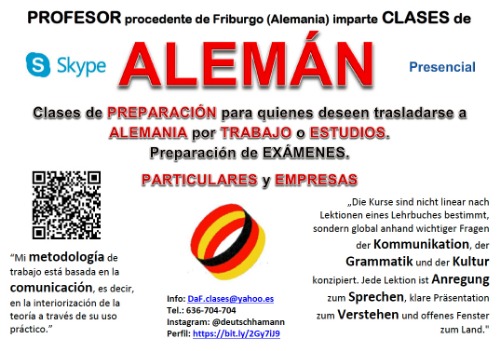 Trabajo1 Profesor y traductor de  alemán  en MASSANASSA Valencia - Alvar Hamann