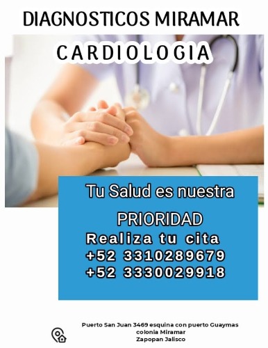 Trabajo3 Cardiólogo   internista ecocardiógrafista  en Zapopan Guadalajara - Dra María Del Rosario Palomera Flores