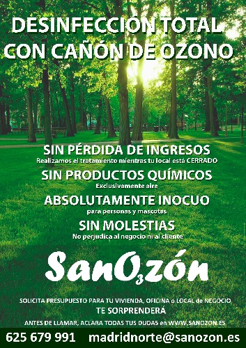 Trabajo2 Desinfección profunda - Sanozón